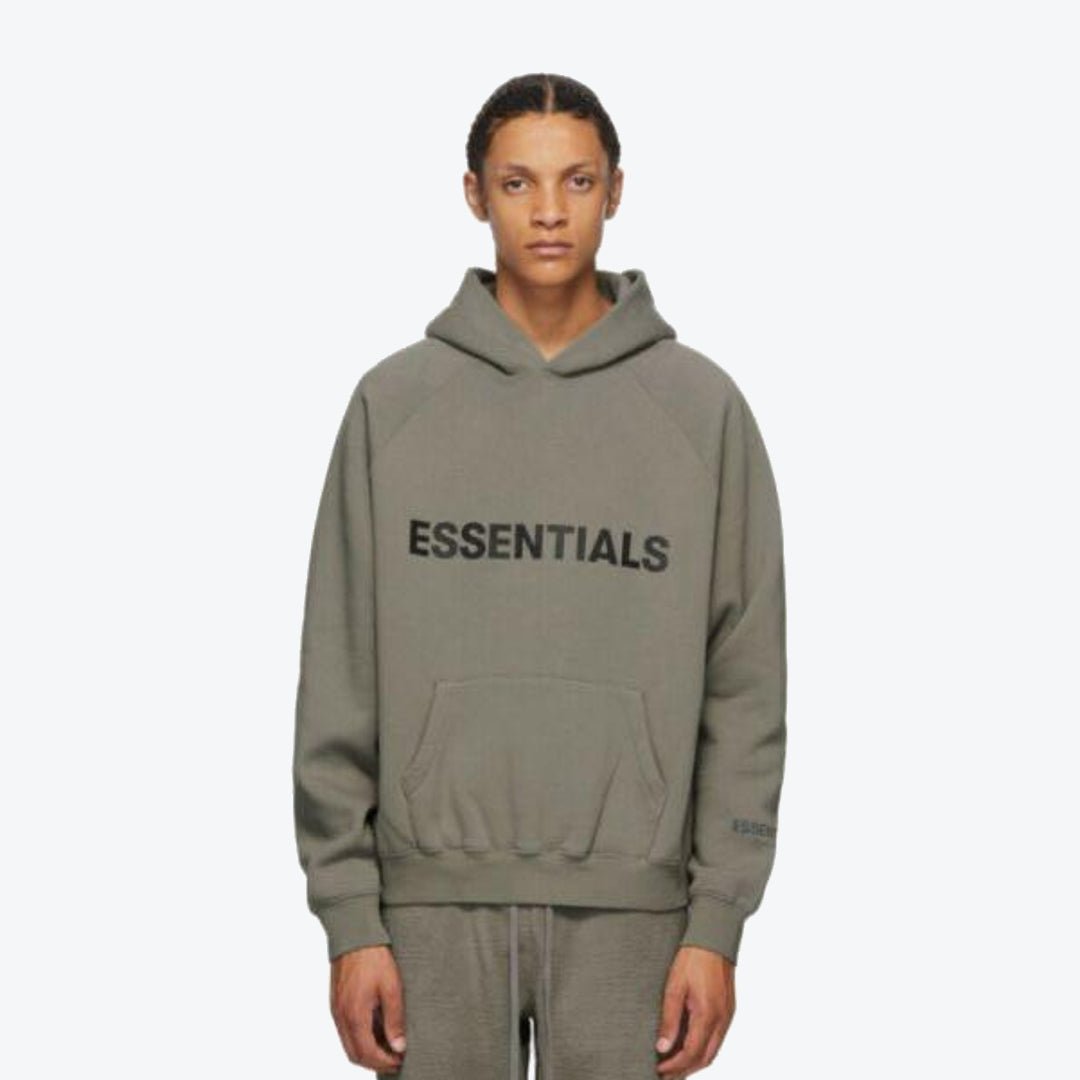 Fear of God Essentials Hoodie 'Charcoal' (SS20) - Drizzle