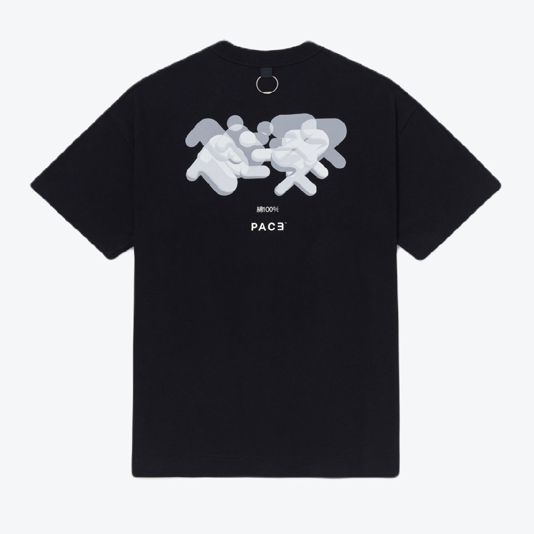 PACE 100% Cotton Tee Black - Drizzle
