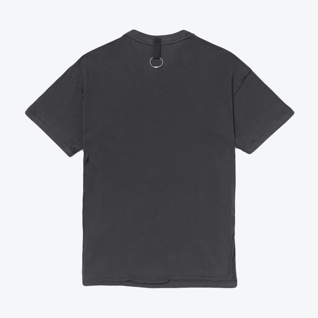 Pace Pattern T-shirt Stone Washed Black - Drizzle