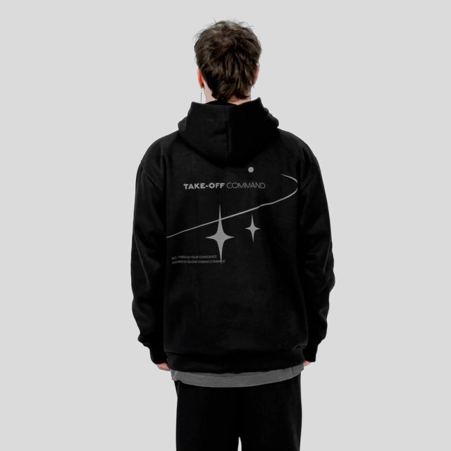 TAKE-OFF Command Hoodie Black - Drizzle