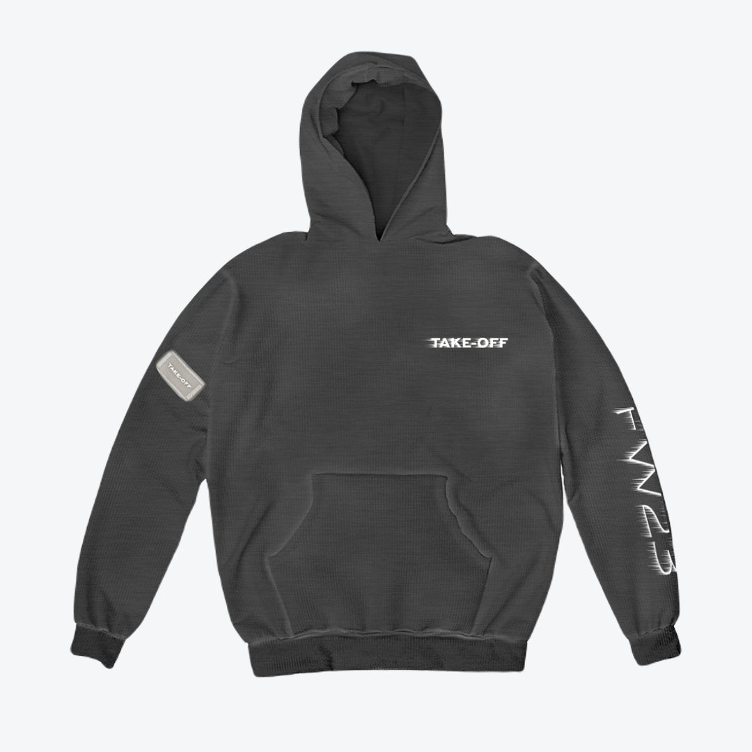 TAKE-OFF NT2GB Stoned Grey Hoodie - Drizzle