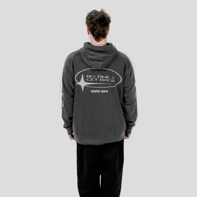 TAKE-OFF NT2GB Stoned Grey Hoodie - Drizzle