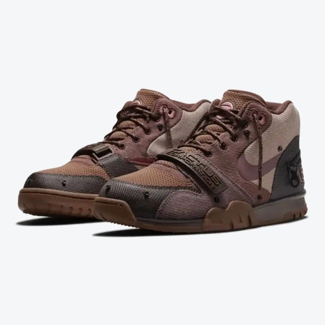 Travis Scott x Nike Air Trainer Archeo Brown and Rusty Pink - Drizzle